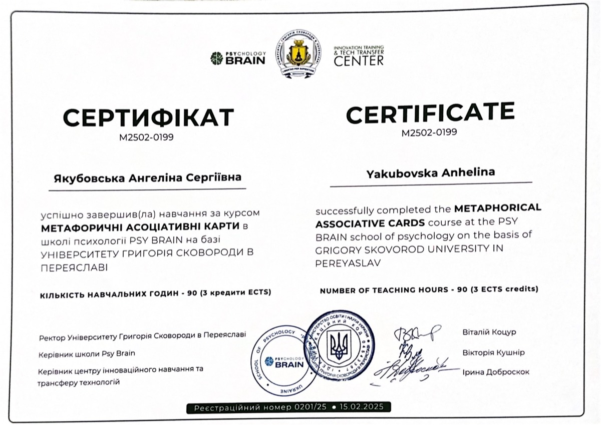 МАК · Метафоричні асоціативні картки